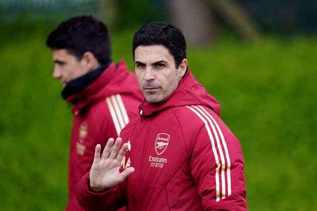 Mikel Arteta wants Arsenal to change the narrative (Adam Davy/PA)