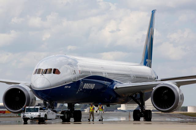 <p>A Boeing whistleblower claims the company’s 787 Dreamliner, pictured above, is not safe to fly </p>