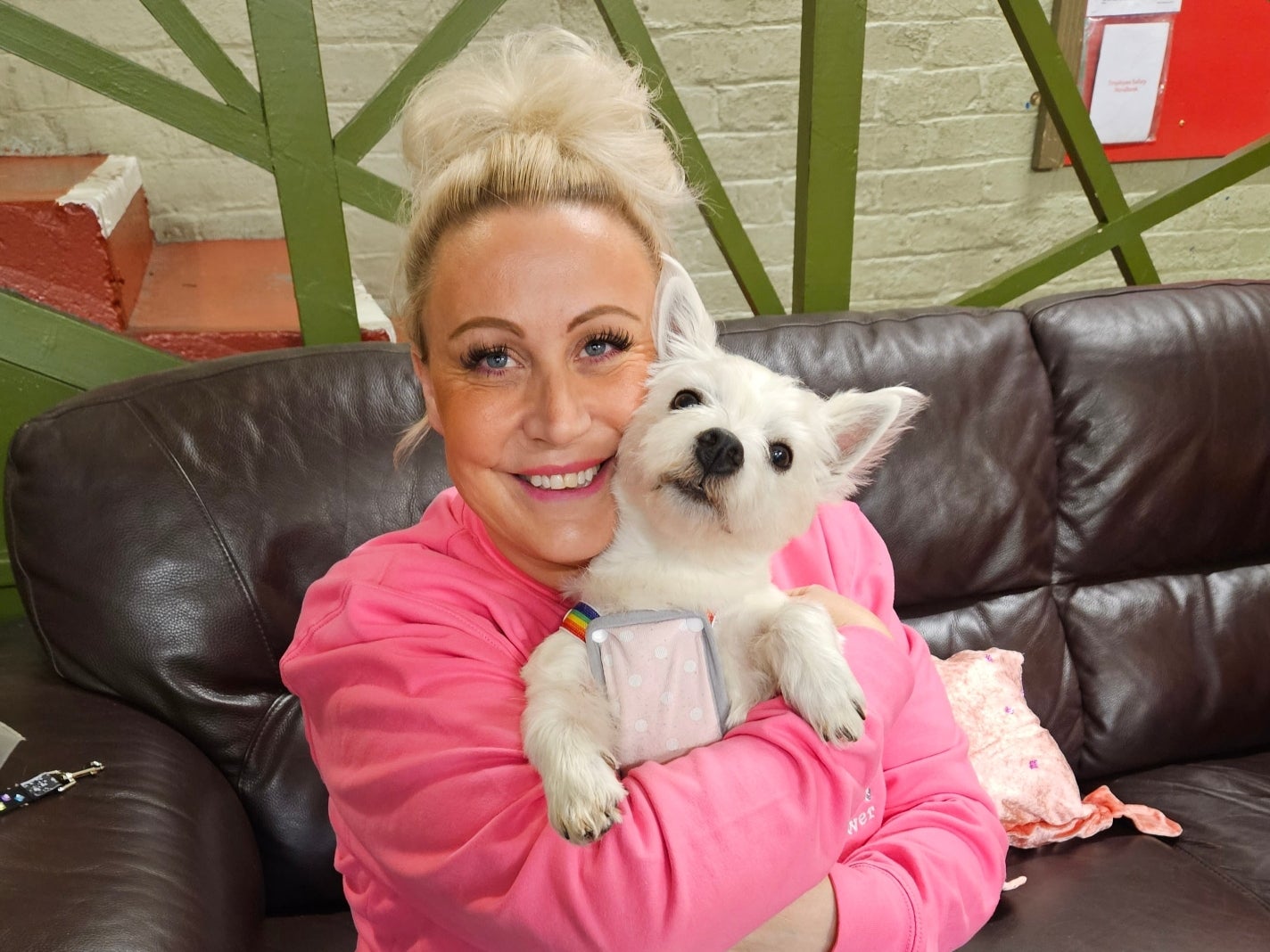 Tammy Fox with her beloved dog Pumpkin