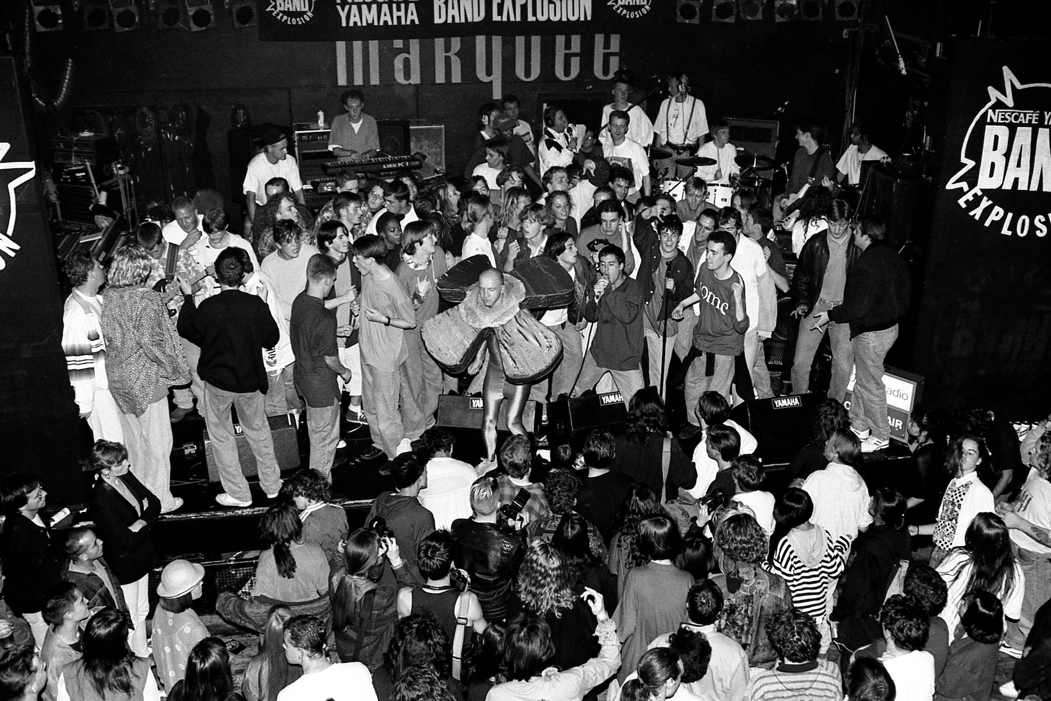 Flowered Up draw a crowd at The Marquee, London, on 19 September 1990