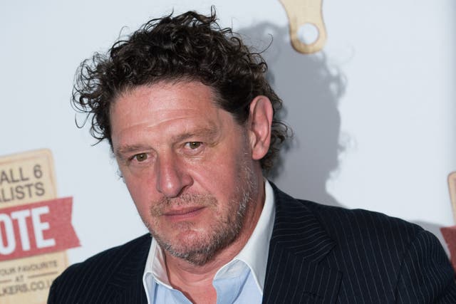<p>The site of Marco Pierre White’s former restaurant in Leicester Square has been occupied by squatters</p>