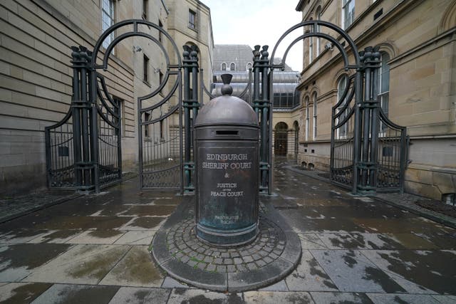 Eamonn Gallagher appeared at Edinburgh Sheriff Court (Jane Barlow/PA)