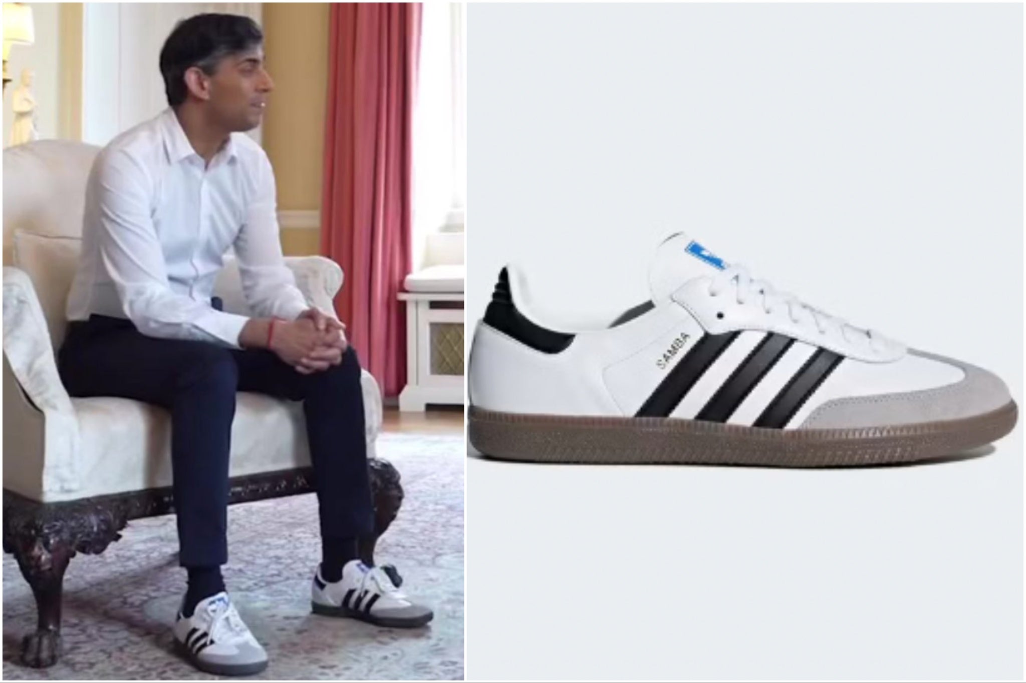 Sunak was accused of ‘ruining’ the adidas shoes for the ‘Samba community’