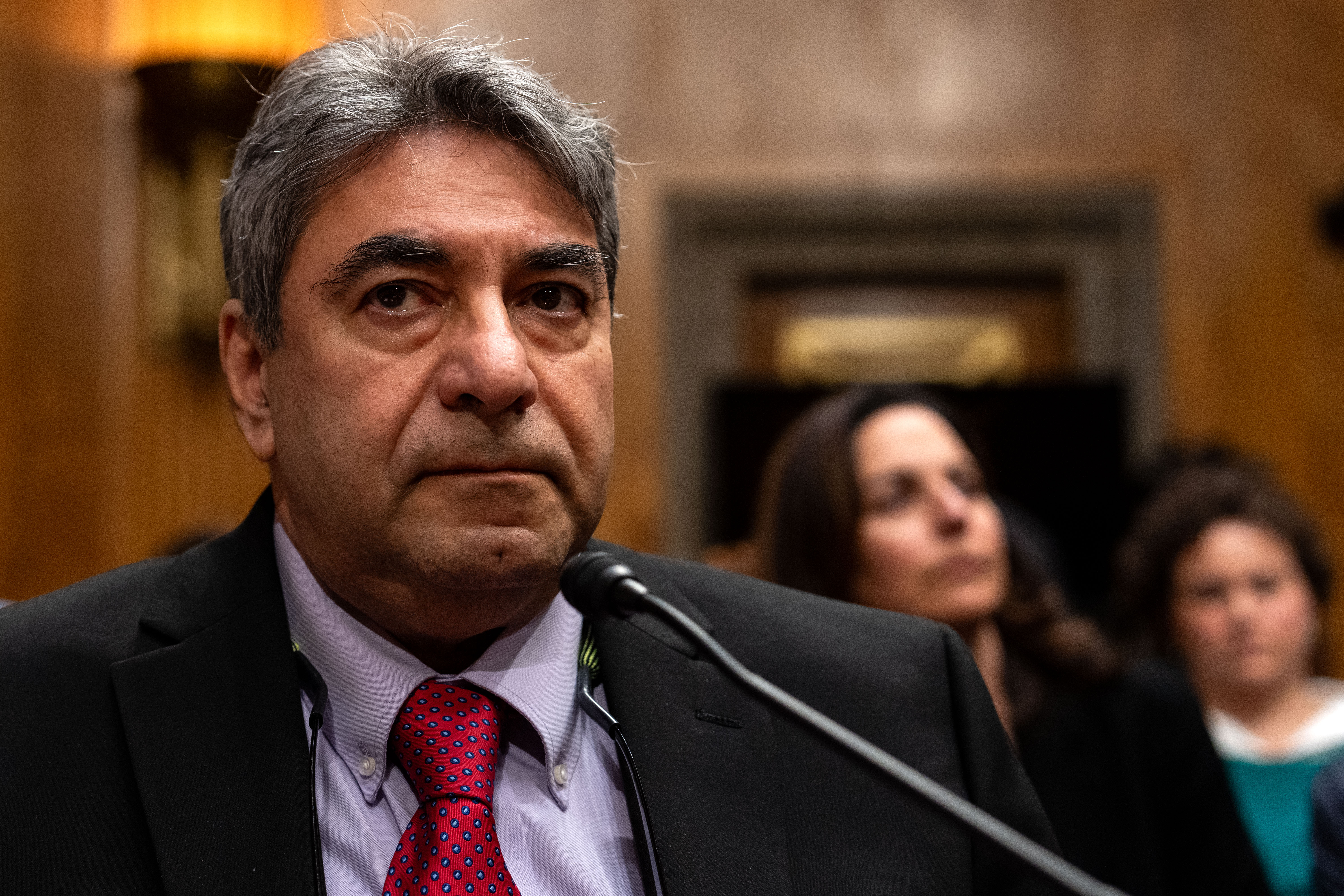Sam Salehpour, pictured at a US Senate hearing on 17 April 2024, testified about his time as a Boeing quality engineer