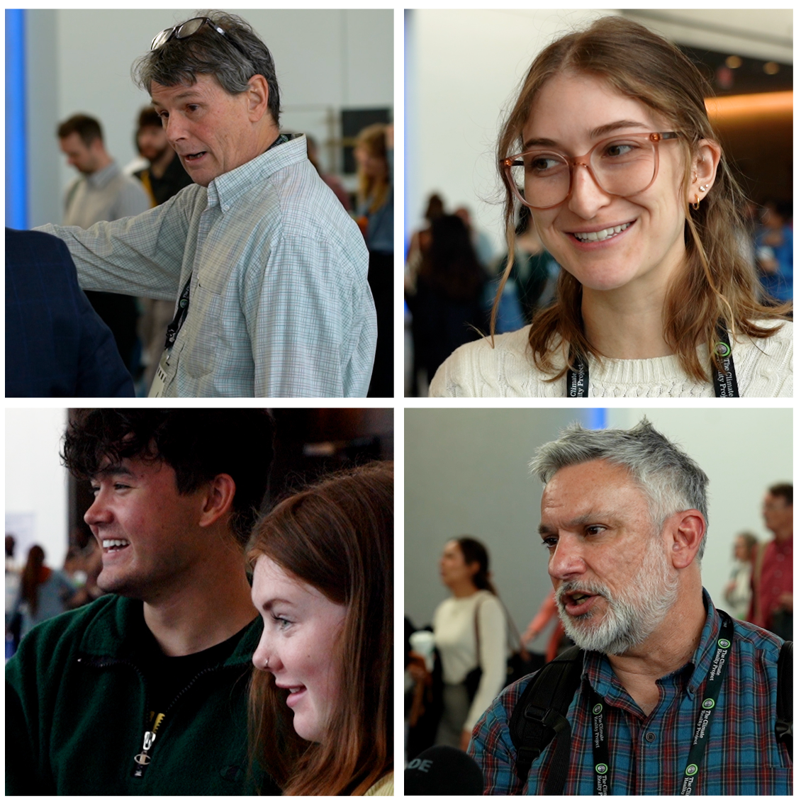 From top left, clockwise: Ed Horan, Grace Nevitt, Vikram Krishna Murthy, Ella Weber and Shiva Rajbhandari spoke to The Independent about the upcoming election at a climate leadership event in New York on Friday