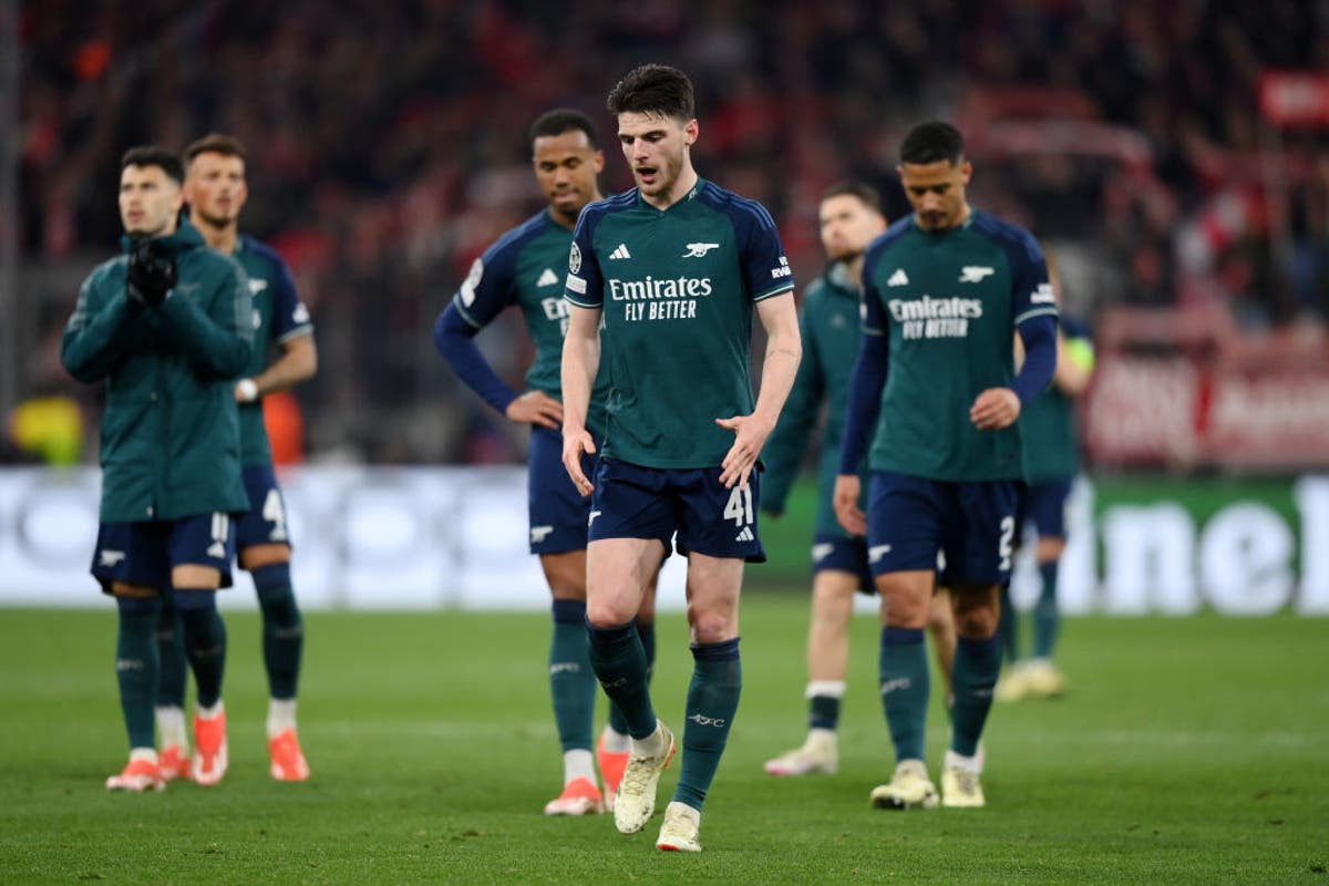 Arsenal performance criticised as they ‘come up short again’ in disappointing Champions League exit