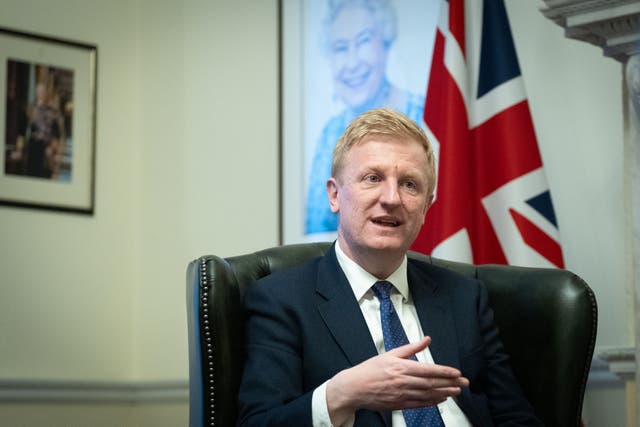<p>Deputy Prime Minister Oliver Dowden is to address the Chatham House think tank on Thursday (Stefan Rousseau/PA)</p>