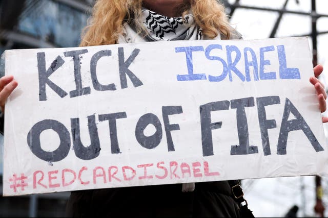 <p>The calls for Israel to be kicked out of Fifa are growing </p>