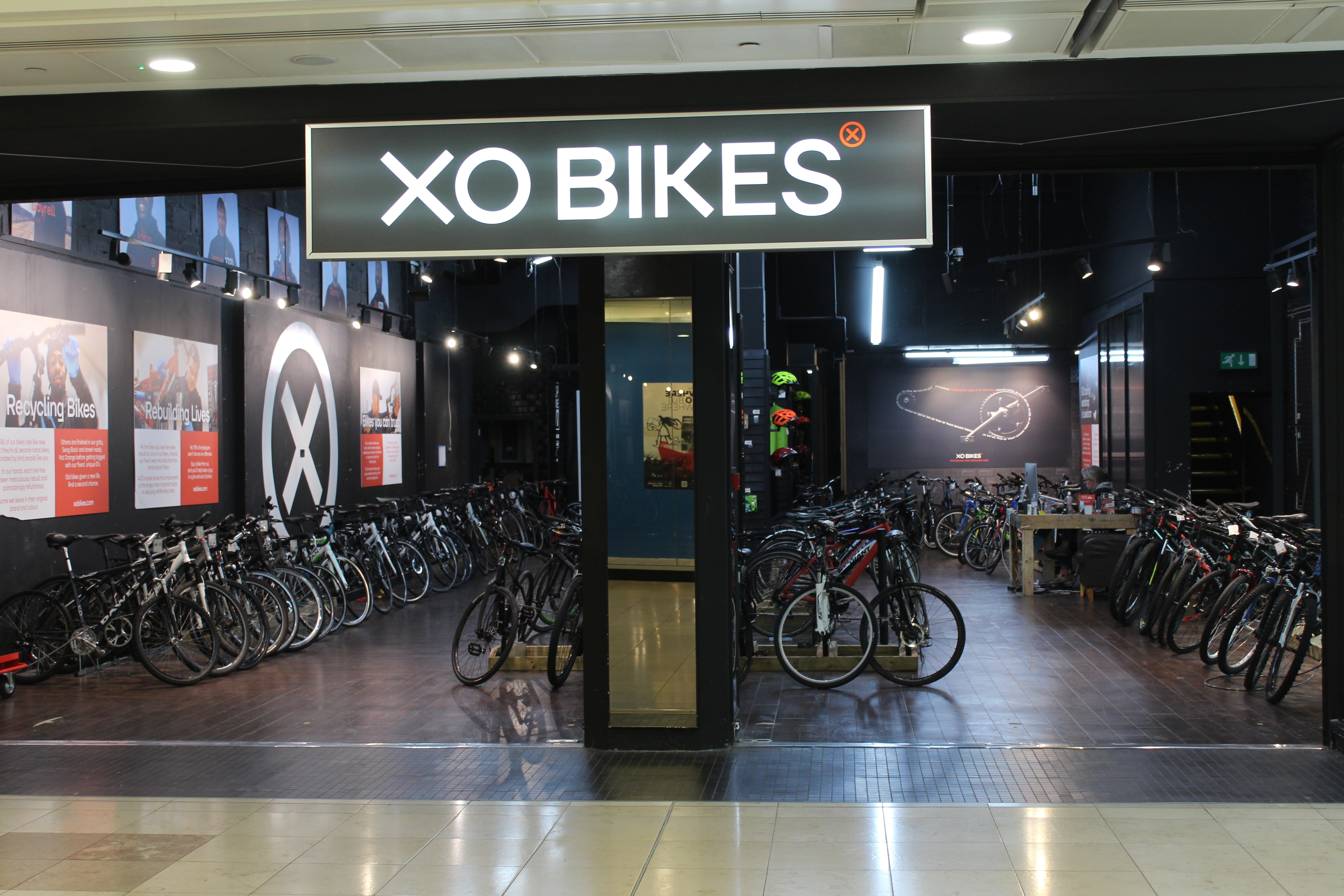 The flagship XO Bikes store is found in Lewisham Shopping Centre