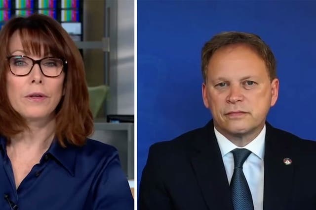 <p>Grant Shapps clashes with Kay Burley over Mark Menzies sleaze scandal: ‘Do you think it is funny?’.</p>