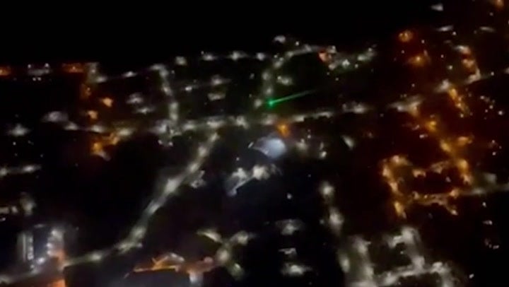 <p>Man’s ‘dangerous’ laser attack on Airbus 320 plane carrying 200 passengers.</p>
