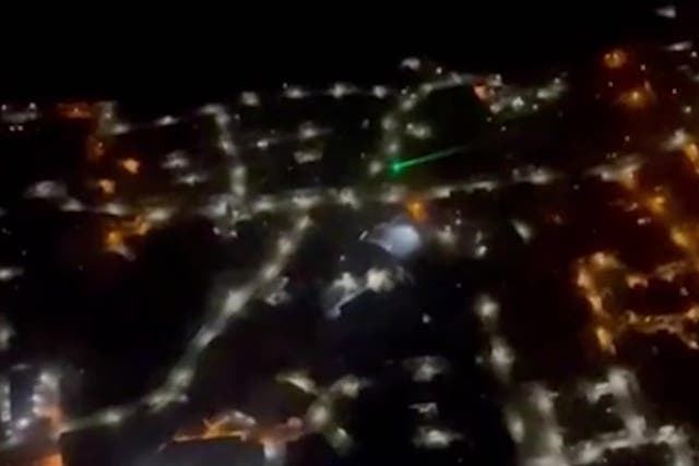 <p>Man’s ‘dangerous’ laser attack on Airbus 320 plane carrying 200 passengers.</p>