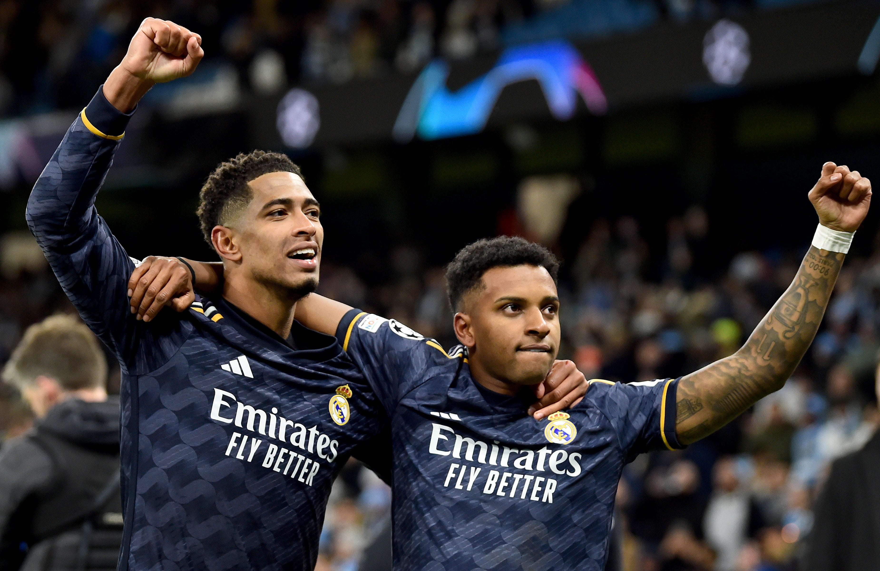 Jude Bellingham and Rodrygo helped Real Madrid overcome Man City
