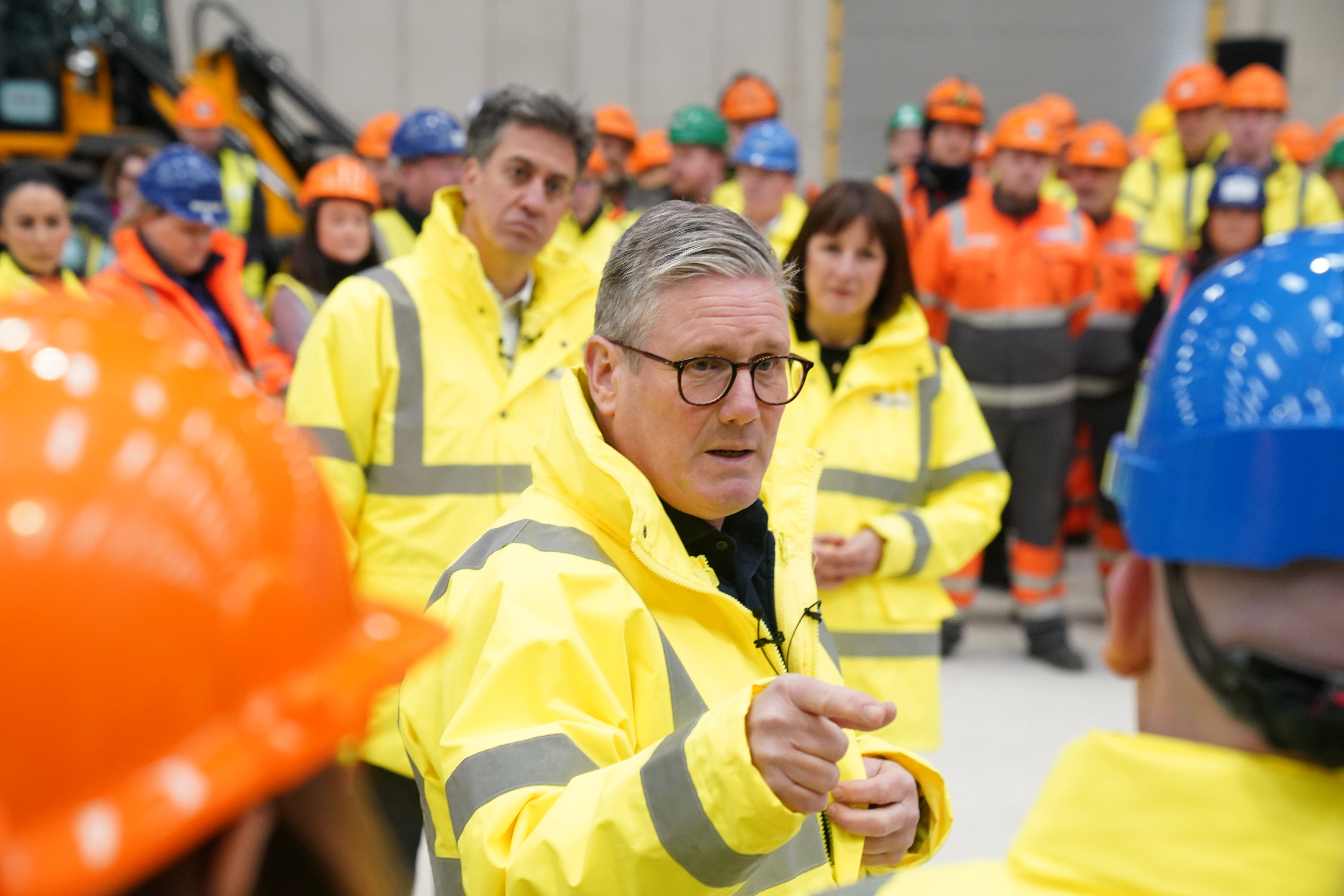 Keir Starmer on a visit to Teeside