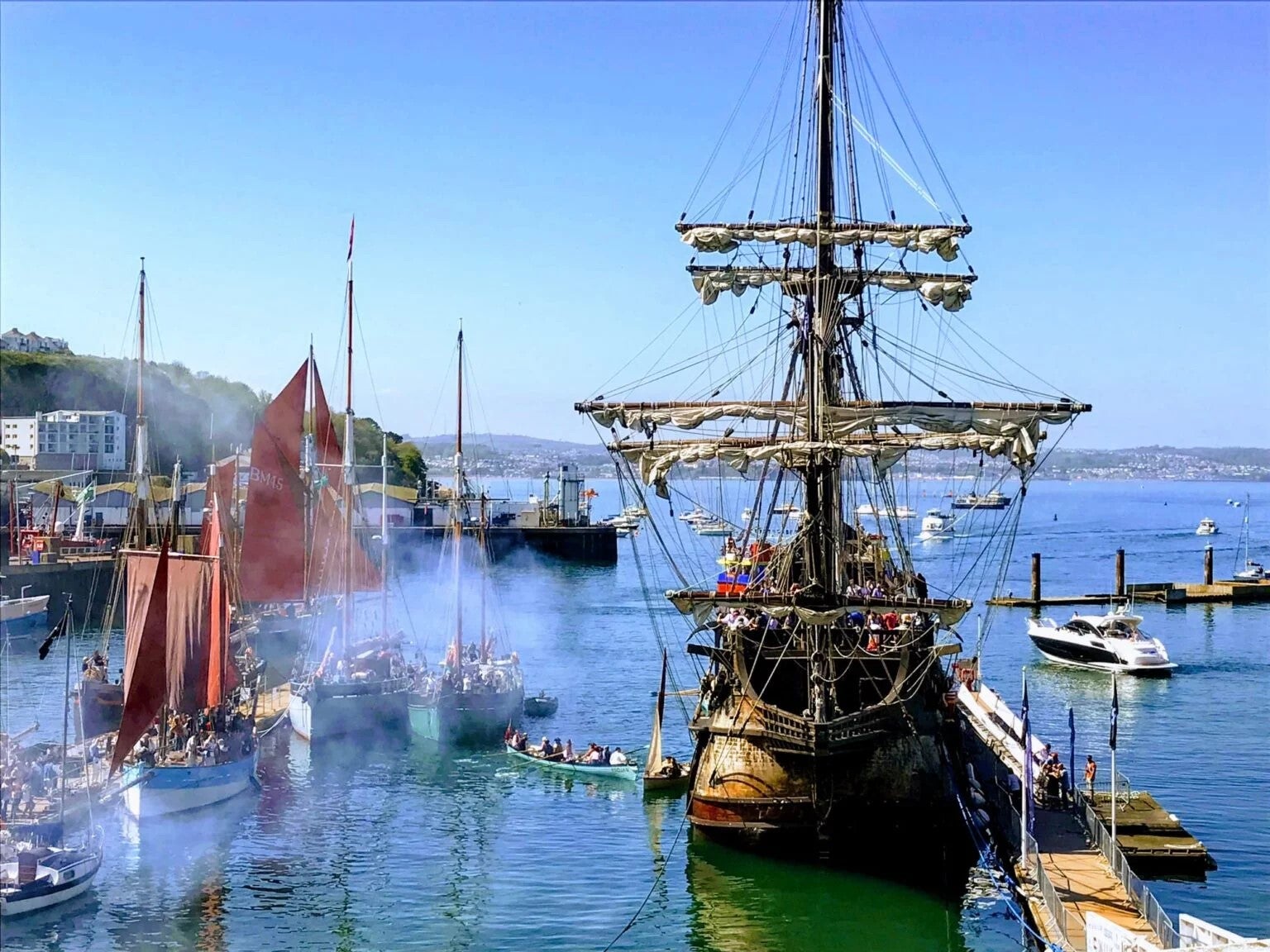 Ahoy me hearties! Thousands of pirates converge in Brixham in early May