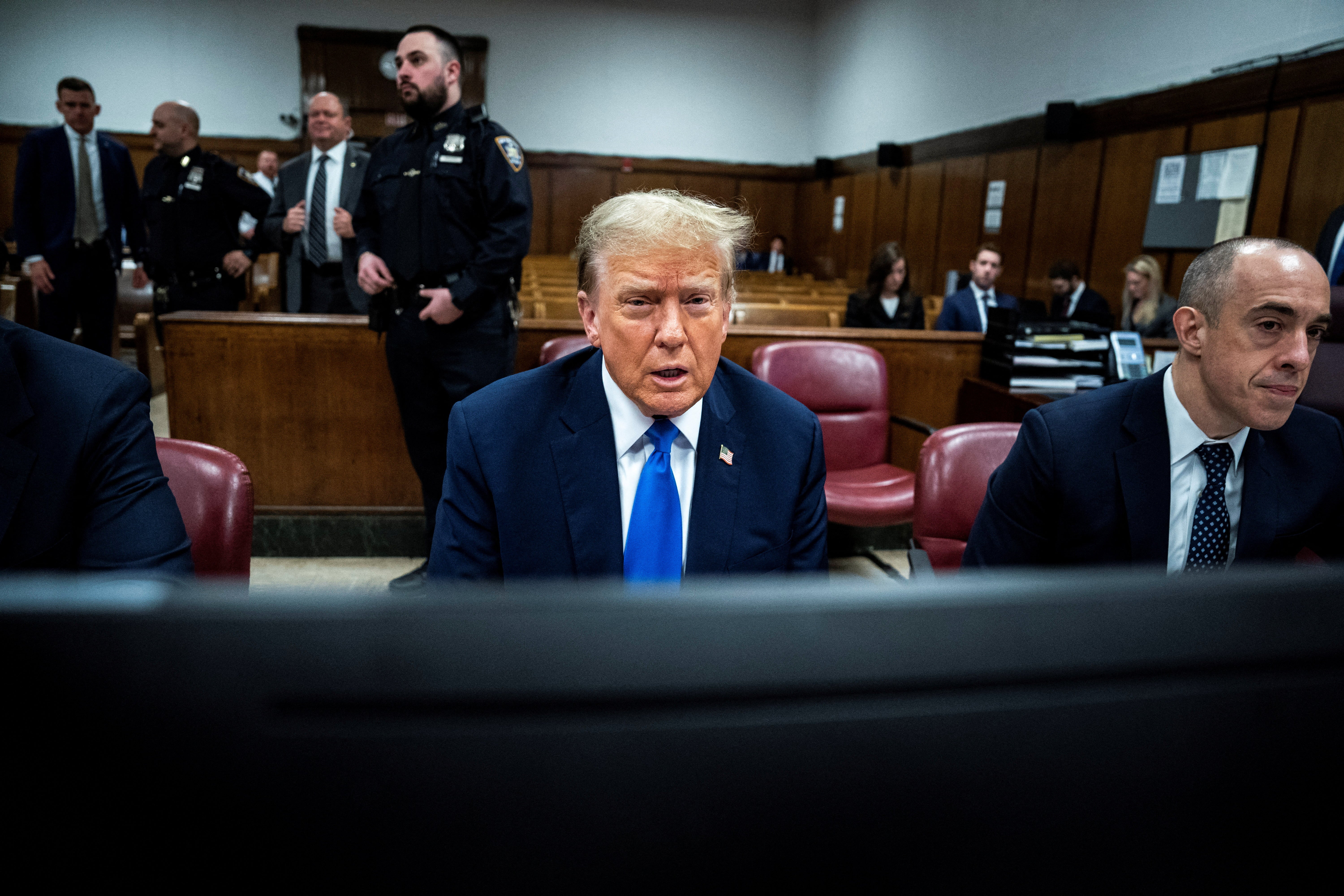 Trump on his third day in Manhattan criminal court