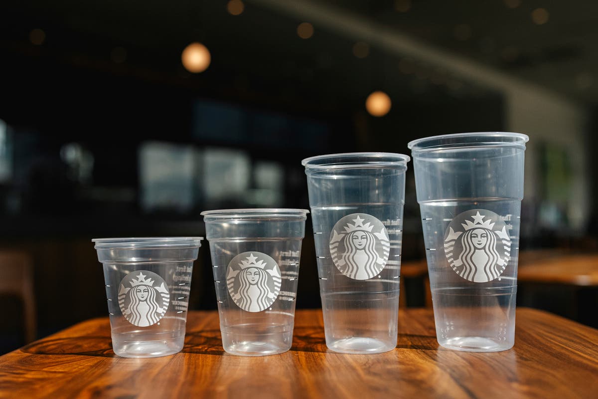 Starbucks is introducing a cold drink cup made with less plastic