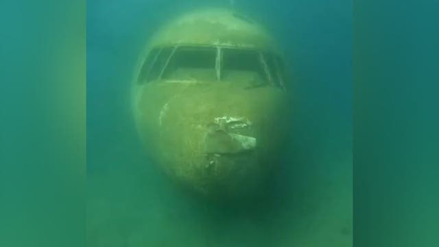 <p>Deep sea footage shows inside sunken passenger plane mistaken for MH370.</p>