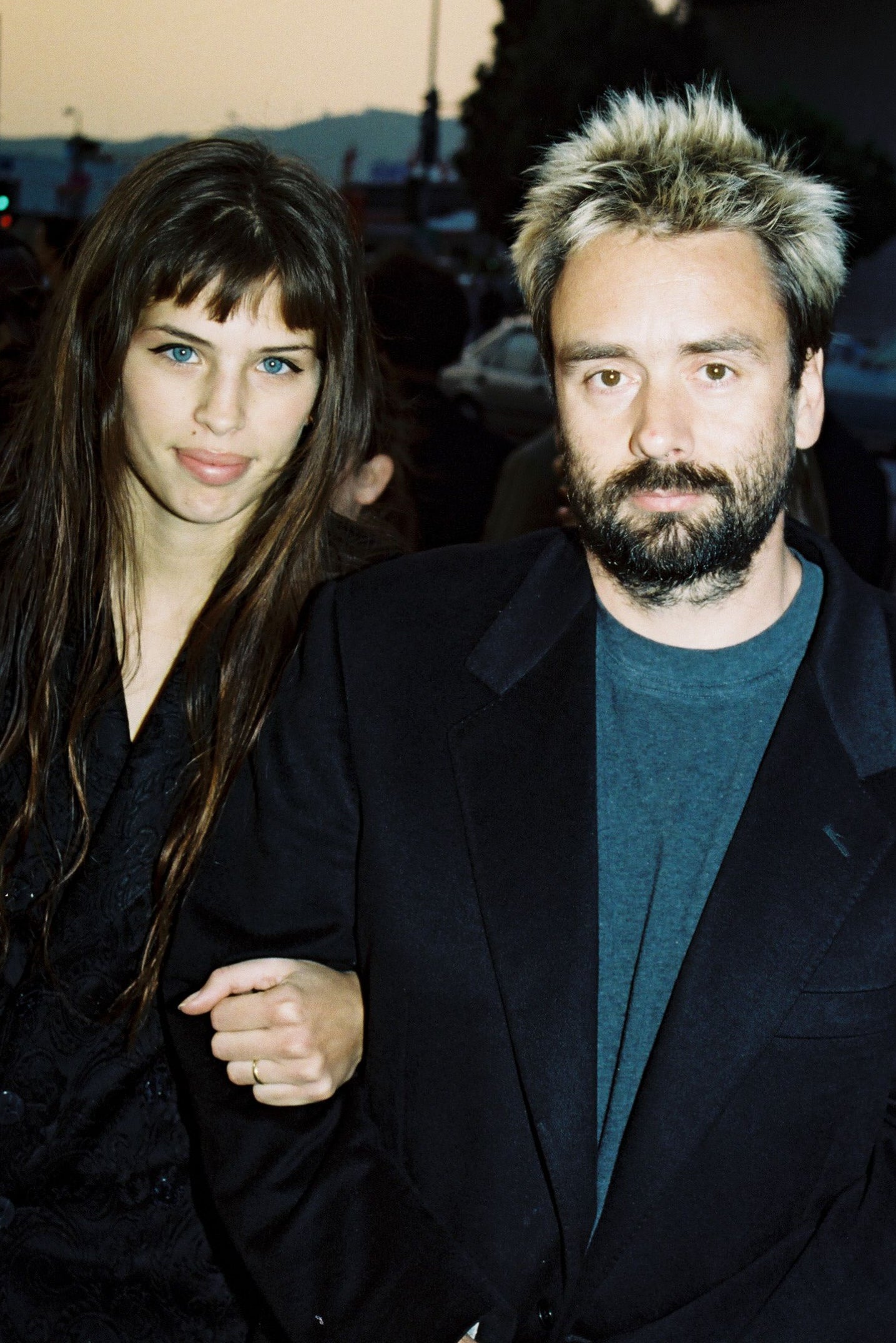 Maïwenn and her former husband Luc Besson in 1995