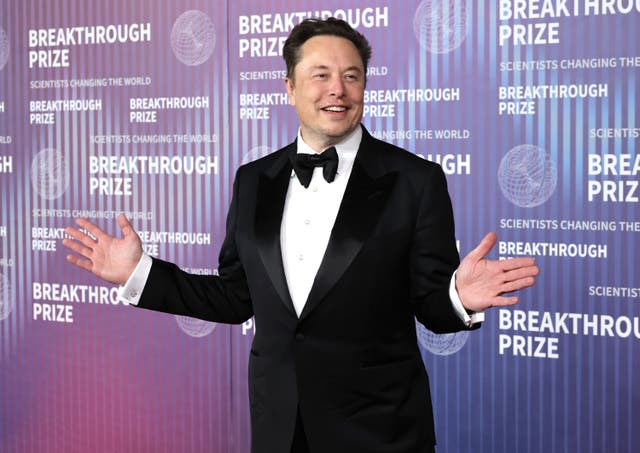 <p>Electric vehicle company Tesla — led by Elon Musk, pictured above on 13 April — saw stock prices drop below $150 on Thursday</p>