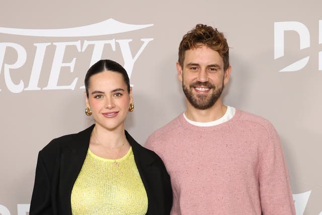 <p>Natalie Joy and Nick Viall attend 2023 Variety’s Women Of Reality TV at Spago on 29 November 2023 in Beverly Hills, California.</p>