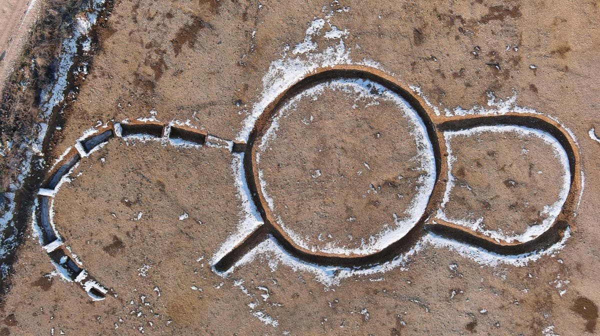 France dig reveals mysterious horseshoe-shaped ancient monument containing weapons