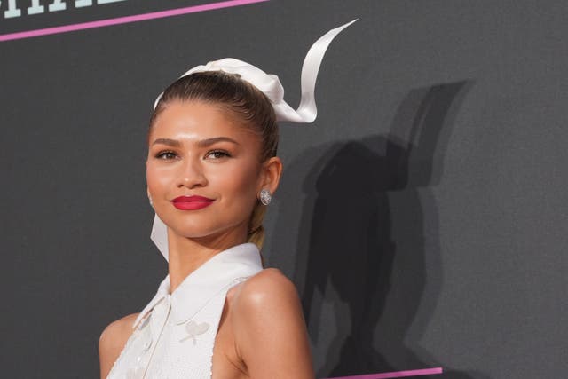Zendaya is championing the tenniscore trend with her latest looks (Ian West/PA)