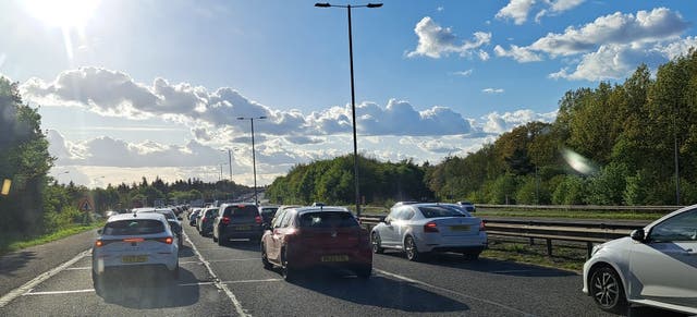 <p>My view on the M40 – Warwick Services not pictured (unfortunately) </p>