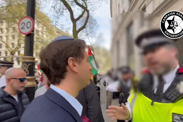 <p>The Metropolitan Police has been forced to apologise again for a “victim blaming” apology that was issued earlier over an officer’s use of the term “openly Jewish” to an antisemitism campaigner who was threatened with arrest near a pro-Palestine march</p>