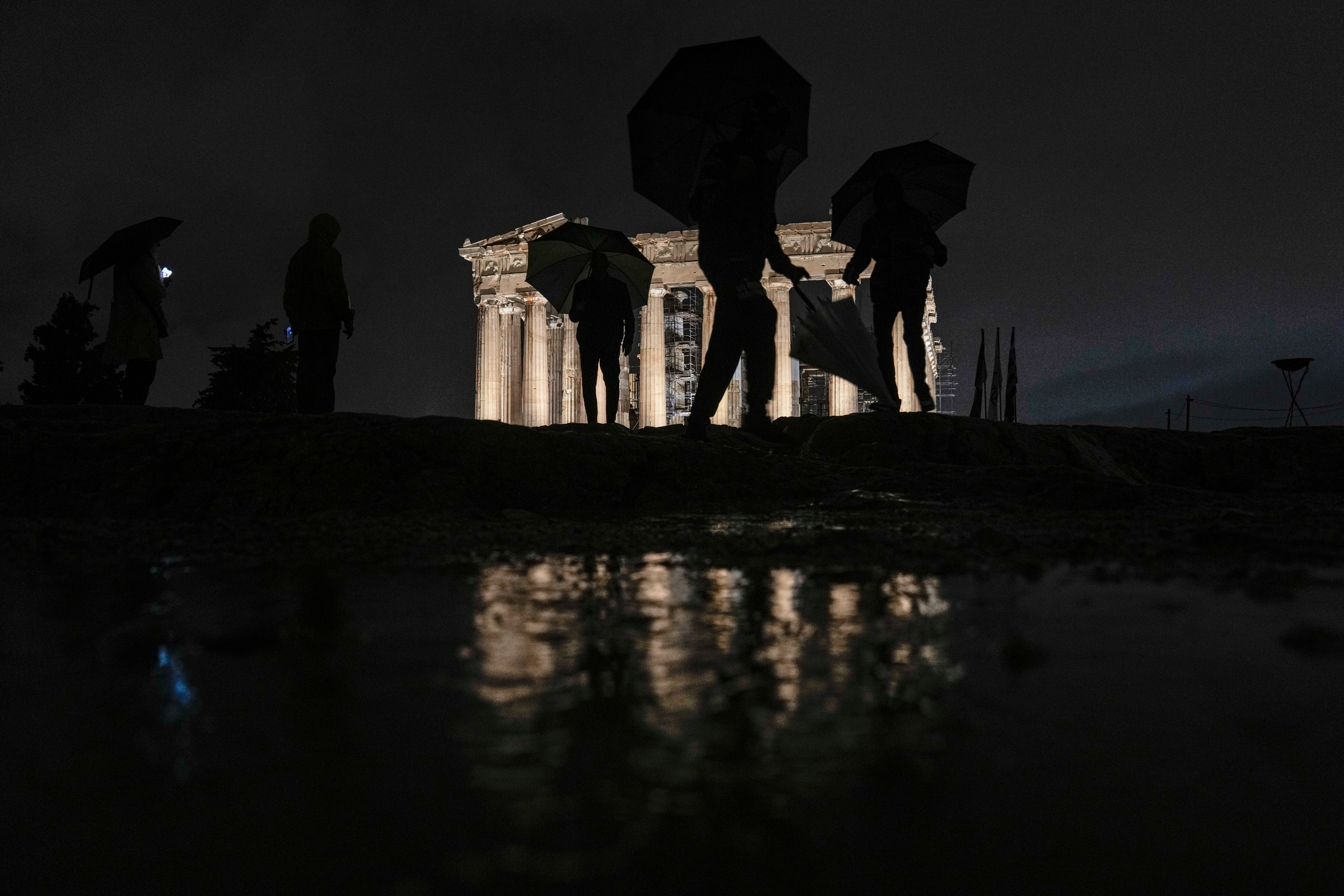 Greece Olympics Paris Torch Relay Acropolis