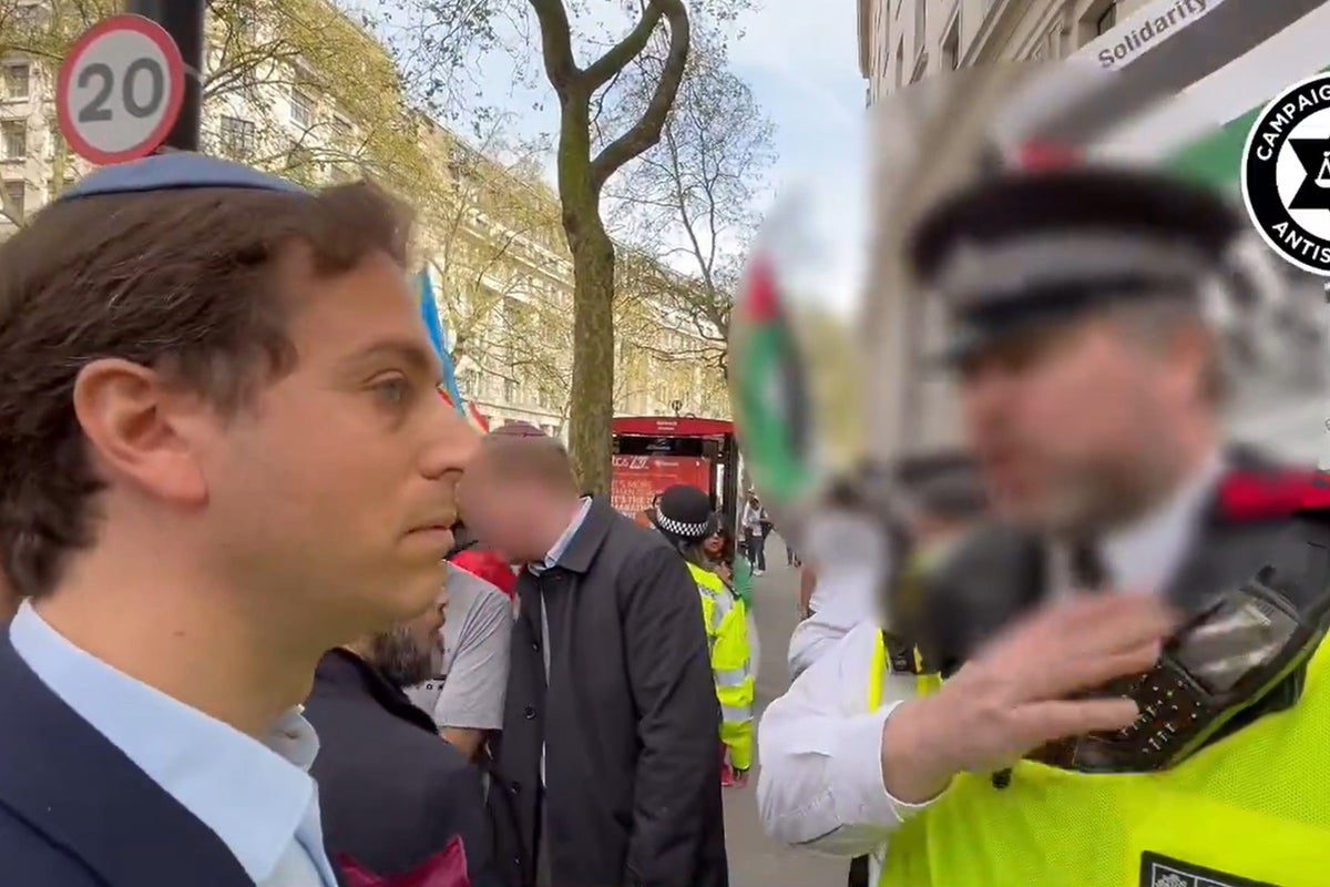 Antisemitism campaigner Gideon Falter accused of ‘provoking’ incident to halt pro-Palestine protests