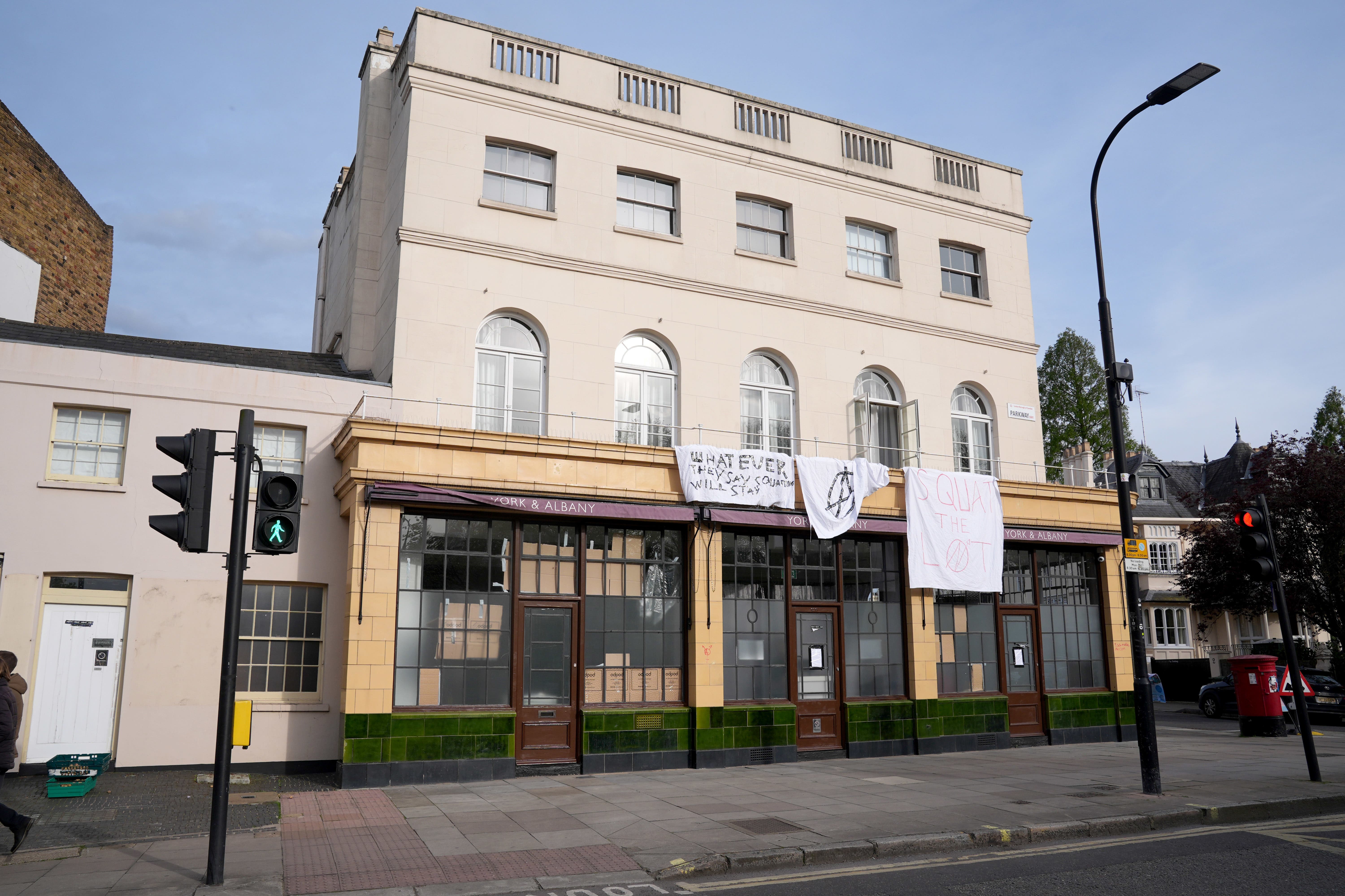 The York & Albany pub near Regent’s Park (Lucy North/PA)