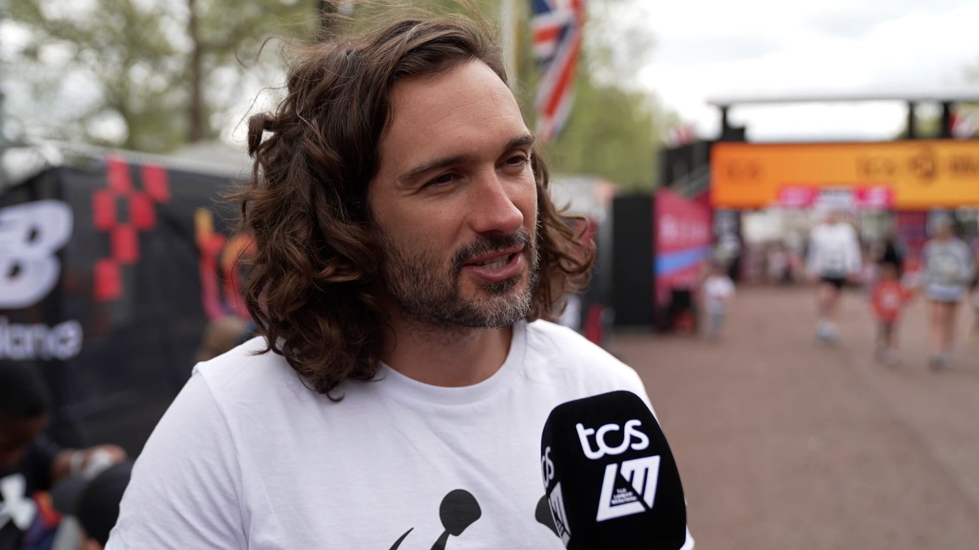<p>‘Don’t get too excited’ Joe Wicks offers advice to London Marathon runners (2024 TCS London Marathon/PA)</p>