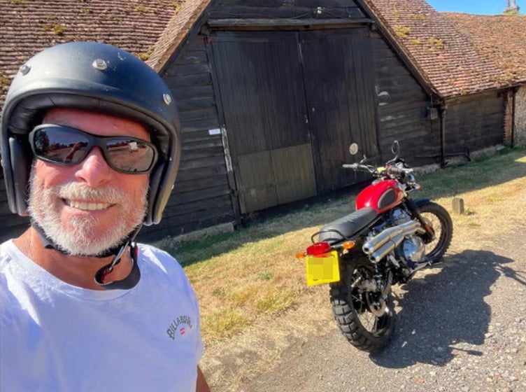 David Alderton, pictured, runs a motorcycle dealership