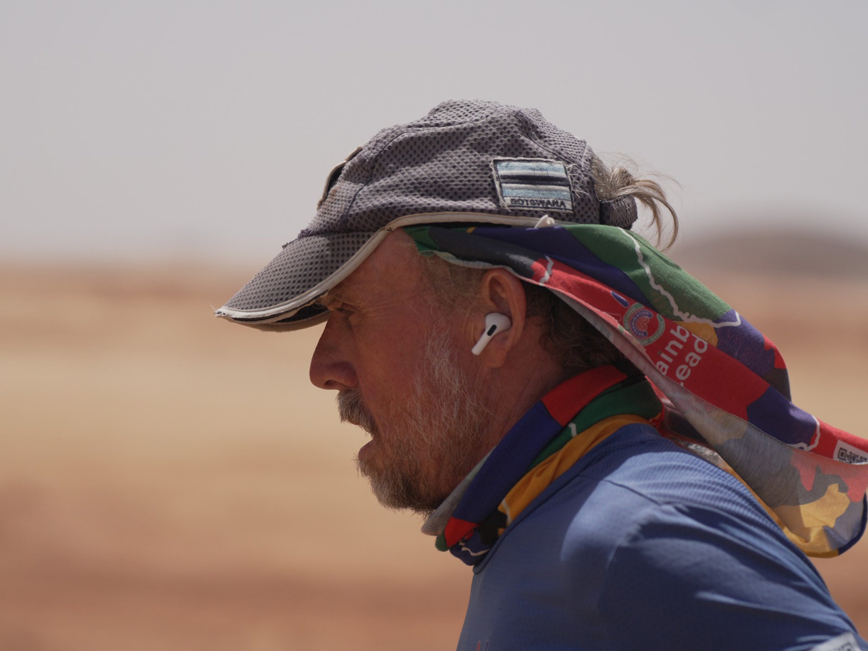 Keith Boyd who aiming to beat the Guinness World Record (GWR) for the fastest person to run the length of Africa