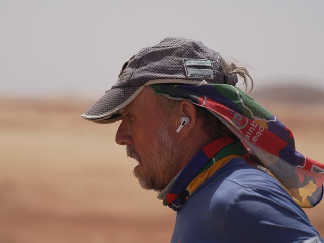 <p>Keith Boyd who aiming to beat the Guinness World Record (GWR) for the fastest person to run the length of Africa</p>