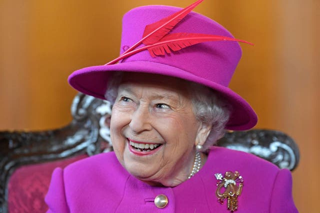 <p>Queen Elizabeth II, during a visit to The Honourable Society of Lincoln’s Inn in London to officially open its new teaching facility. PA.</p>