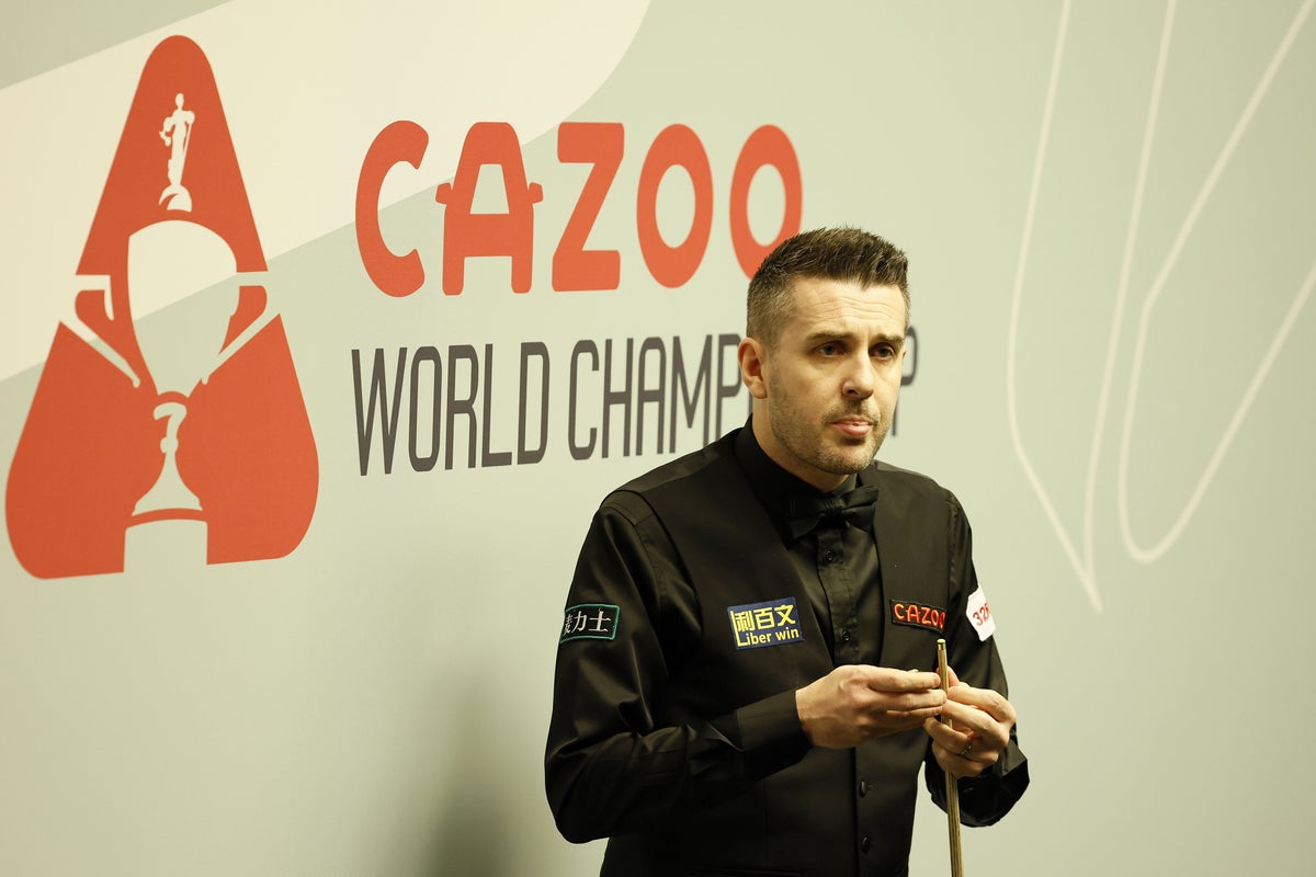 Four-time world champion Mark Selby faces first-round exit at the Crucible