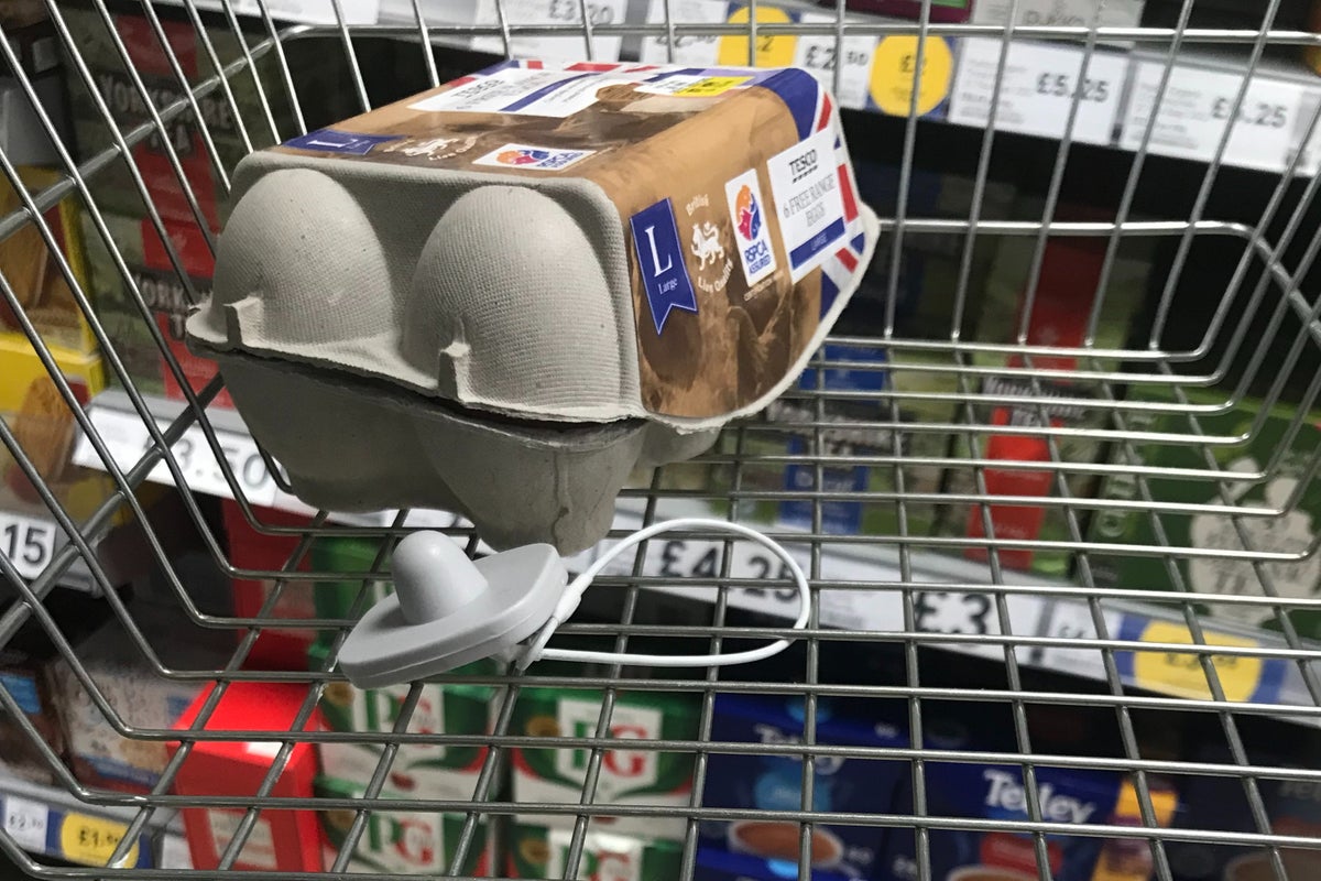 Tesco starts security tagging shopping baskets to combat spiralling thefts