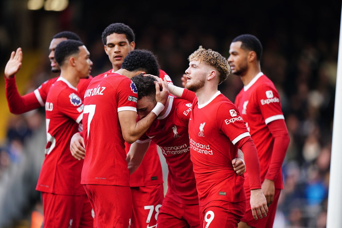 Liverpool move level on points with top-of-the-table Arsenal after win at Fulham