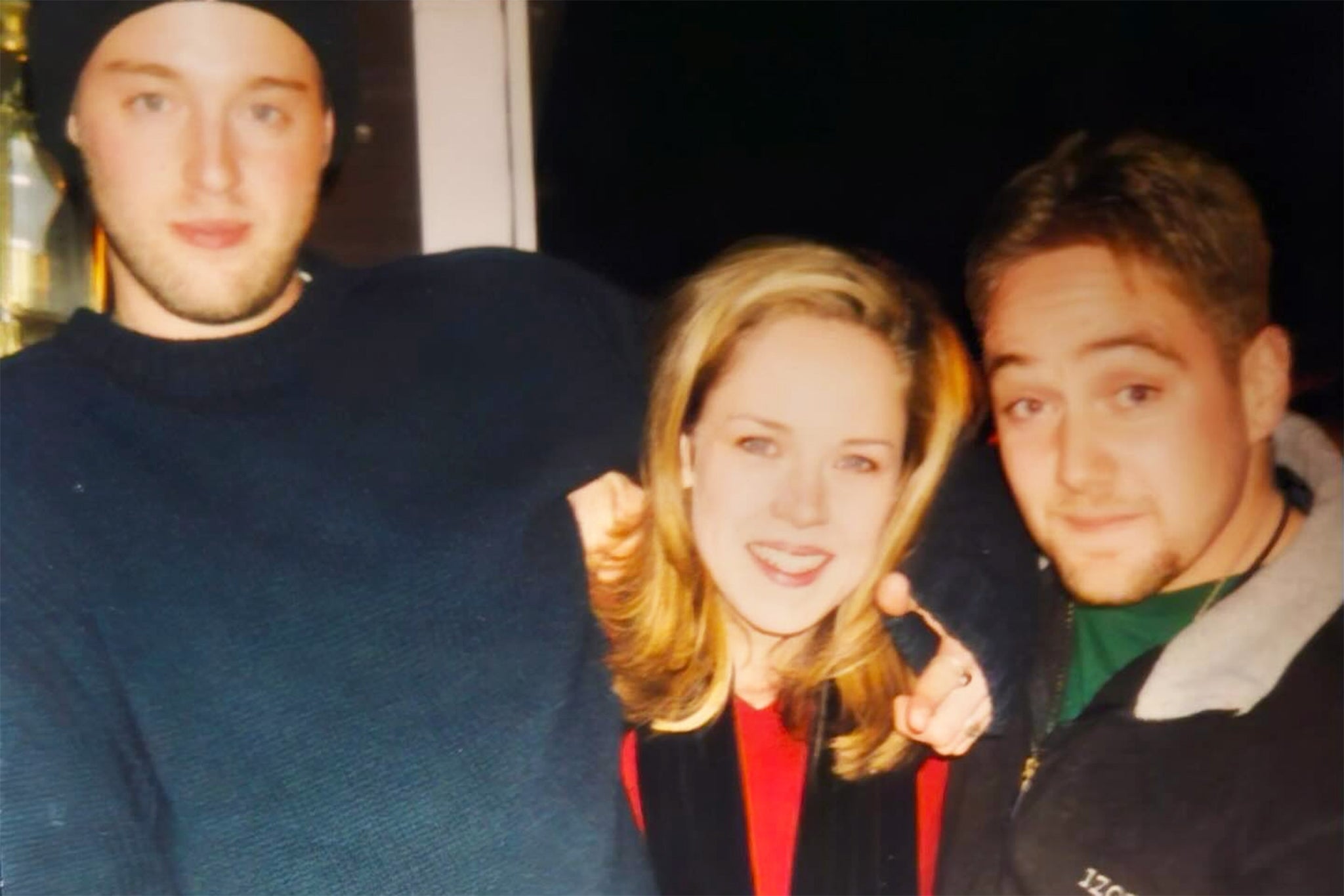 Joshua Leonard, Heather Donahue and Michael Williams at the time of filming