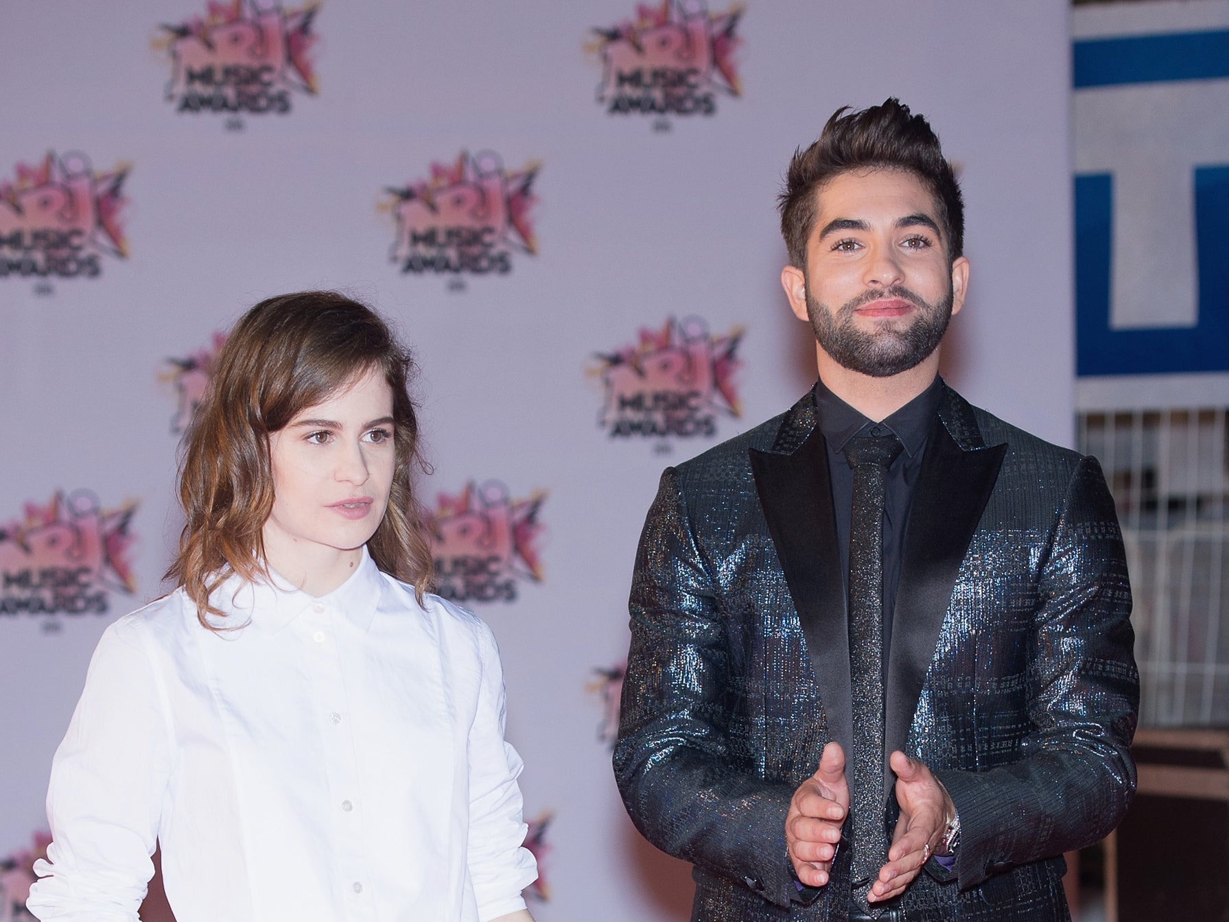 Kendji Girac with Christine and the Queens at the NRJ Music Awards in 2015