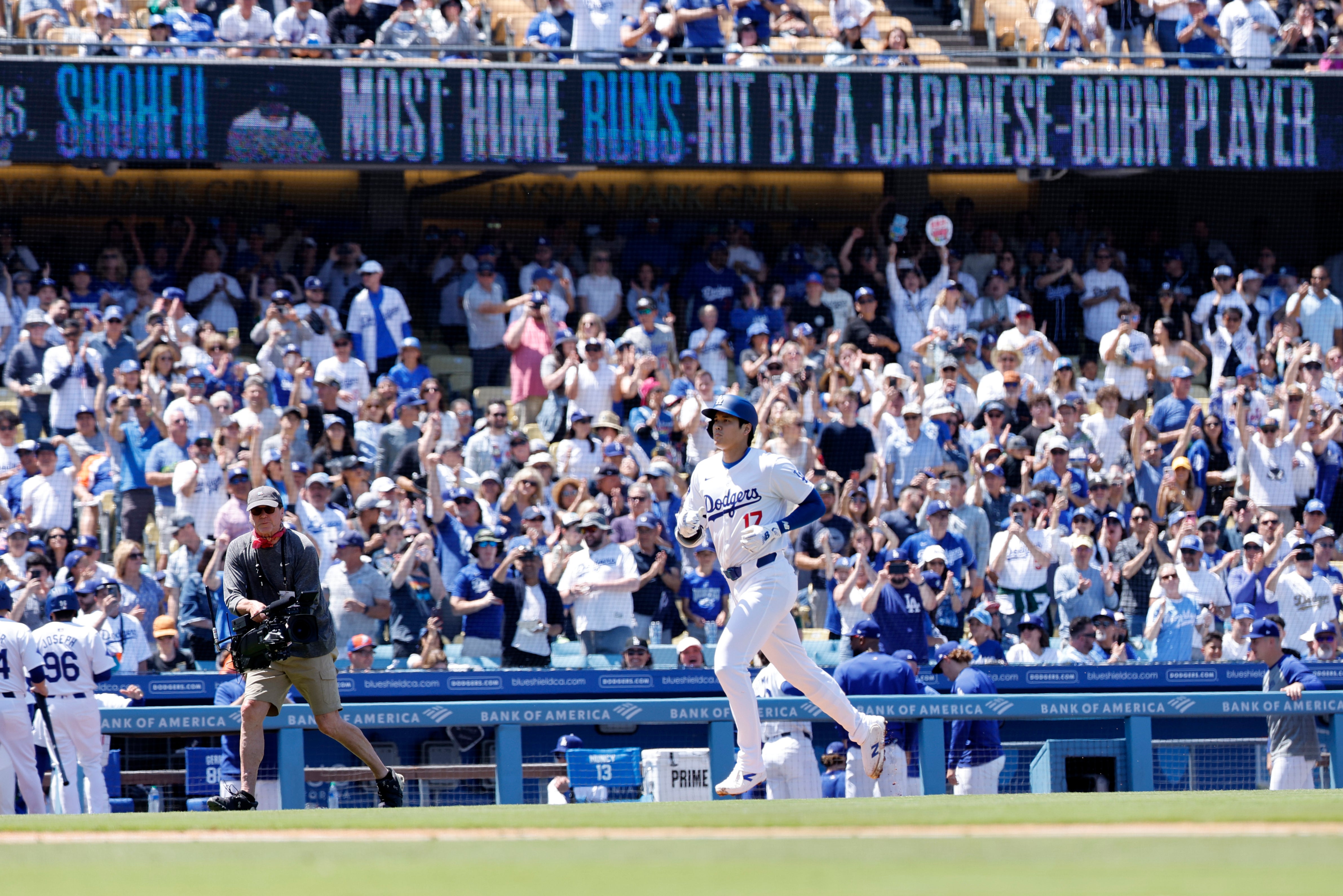 Shohei Ohtani rounded the bases for the 176th time