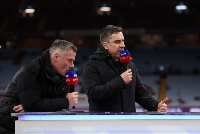 <p>Jamie Carragher and Gary Neville have criticised Nottingham Forest’s statement</p>