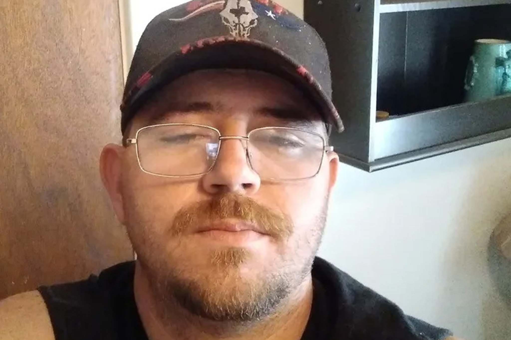 <p>Brandon O’Quinn Rasberry (pictured) was found dead in his RV</p>