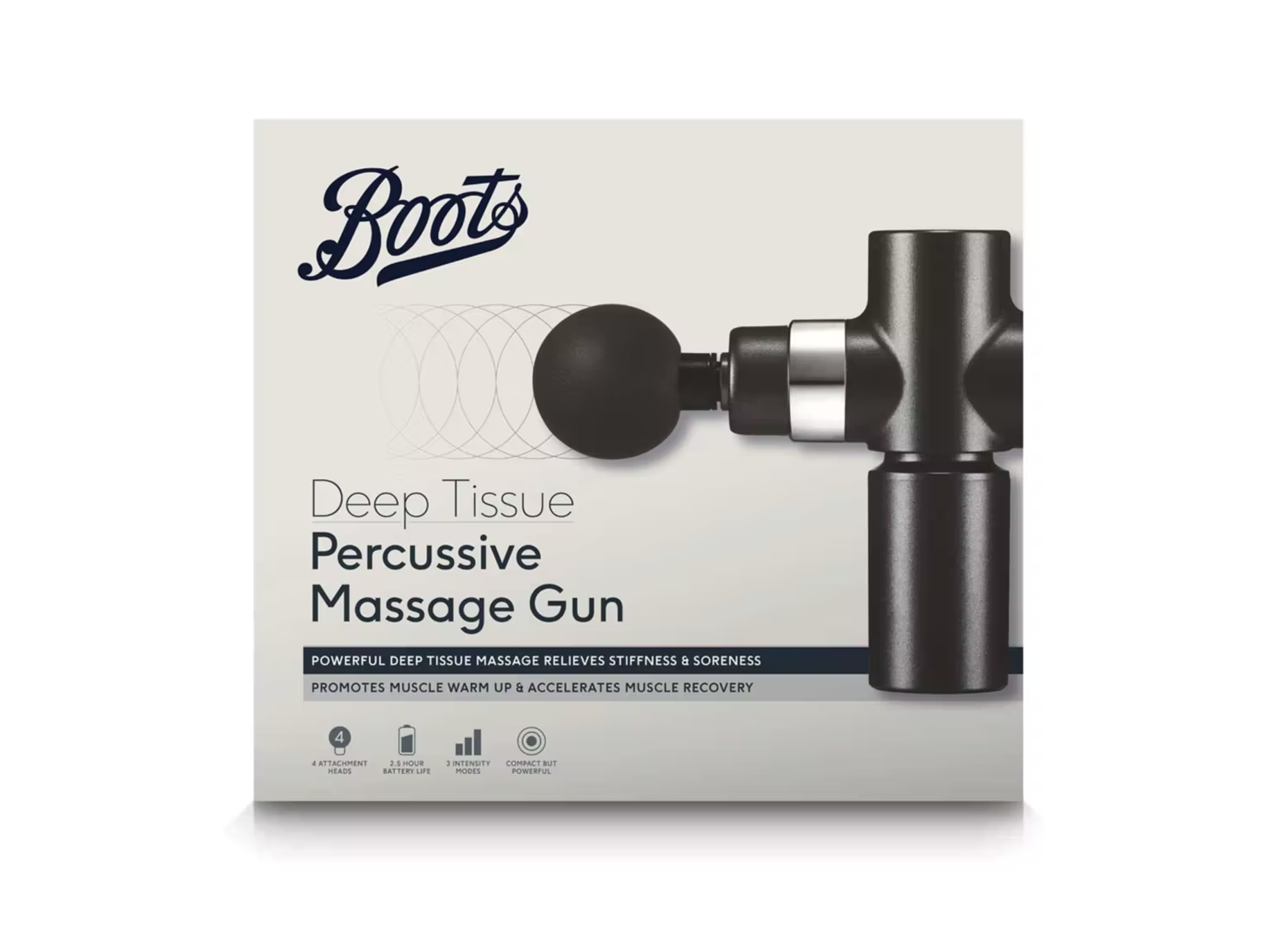 Boots deep tissue percussive massage gun