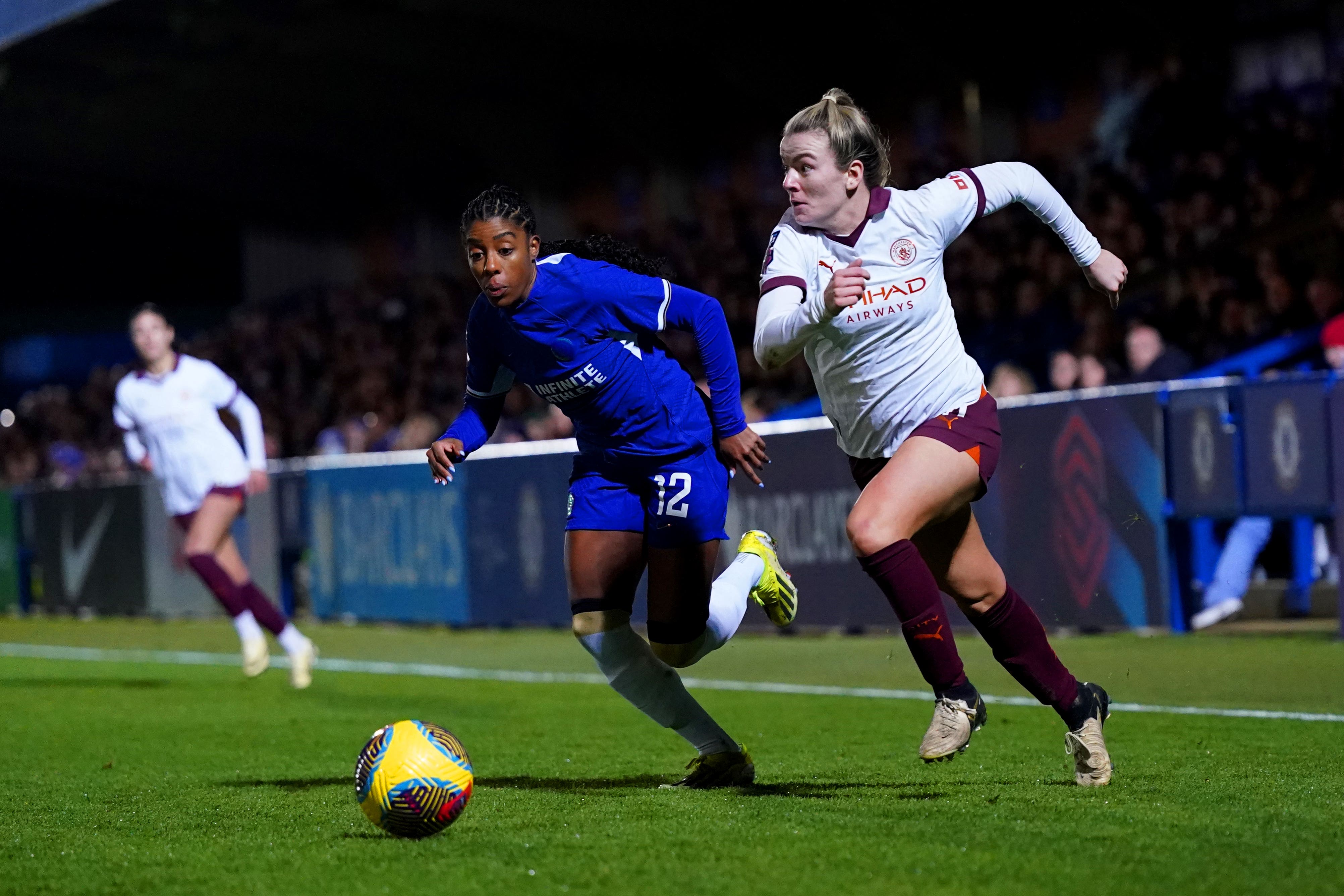 Manchester City and Chelsea are battling for the Women’s Super League title