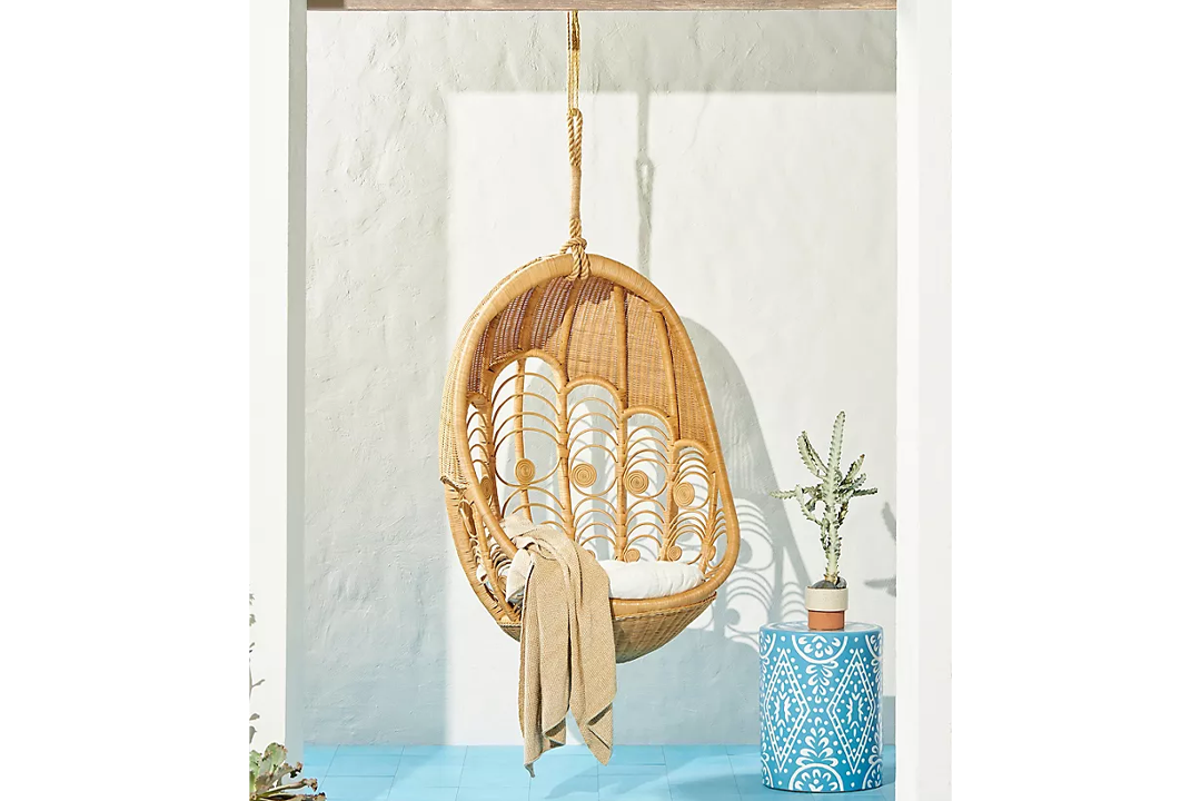 Anthropologie hanging egg chair