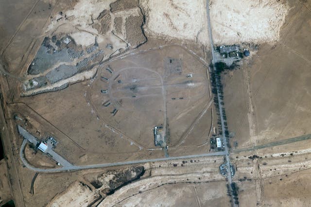 <p>A missile defense site near an international airport and air base is seen in Isfahan, Iran, Monday, 22 April 2024</p>