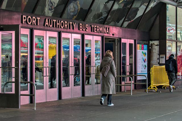 <p>A commuter was stabbed nine times while waiting for a bus at the New York City Port Authority Bus Terminal </p>